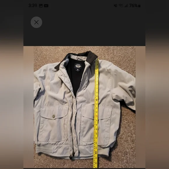 Dockers mens size medium tan bomber Jacket